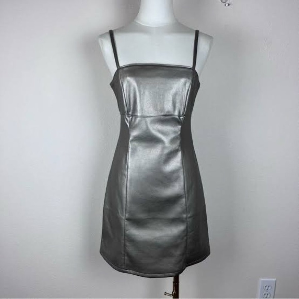 Chic Metallic Mini Dress